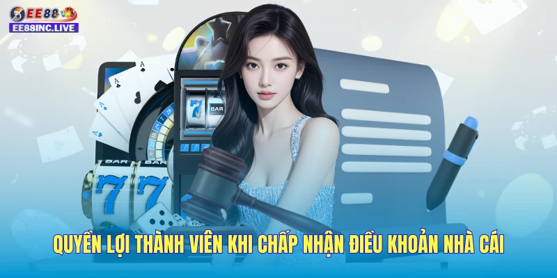 Quyền lợi thành viên khi chấp nhận điều khoản nhà cái